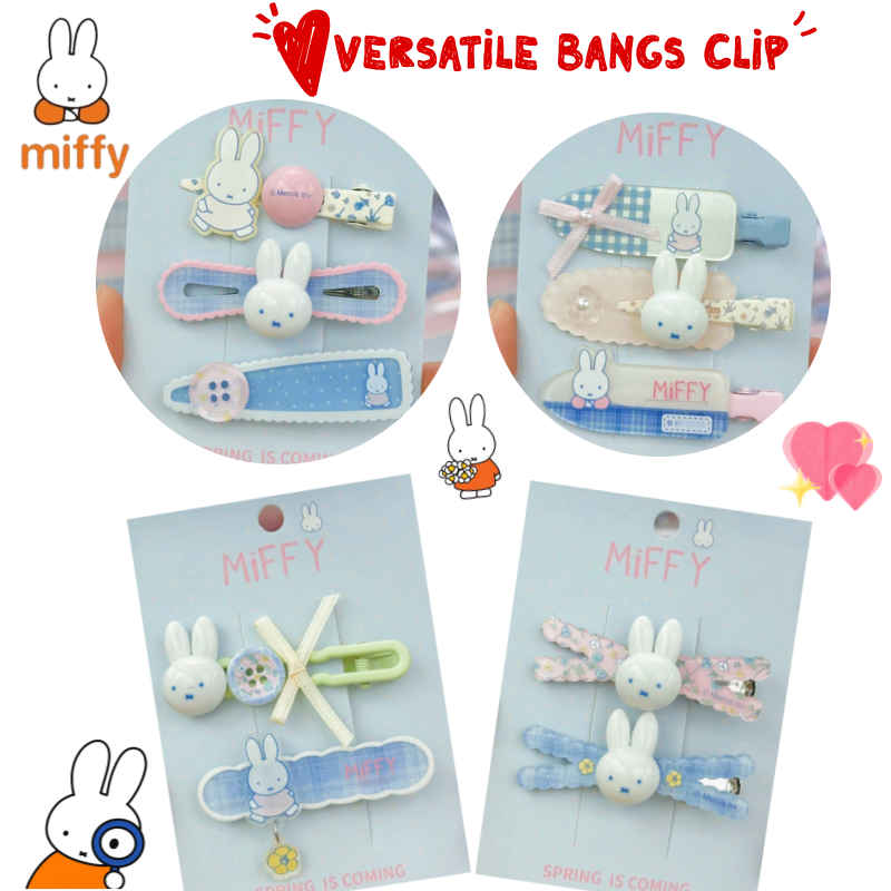 Model Kit Girl - New Miffy rabbit bangs clip simple