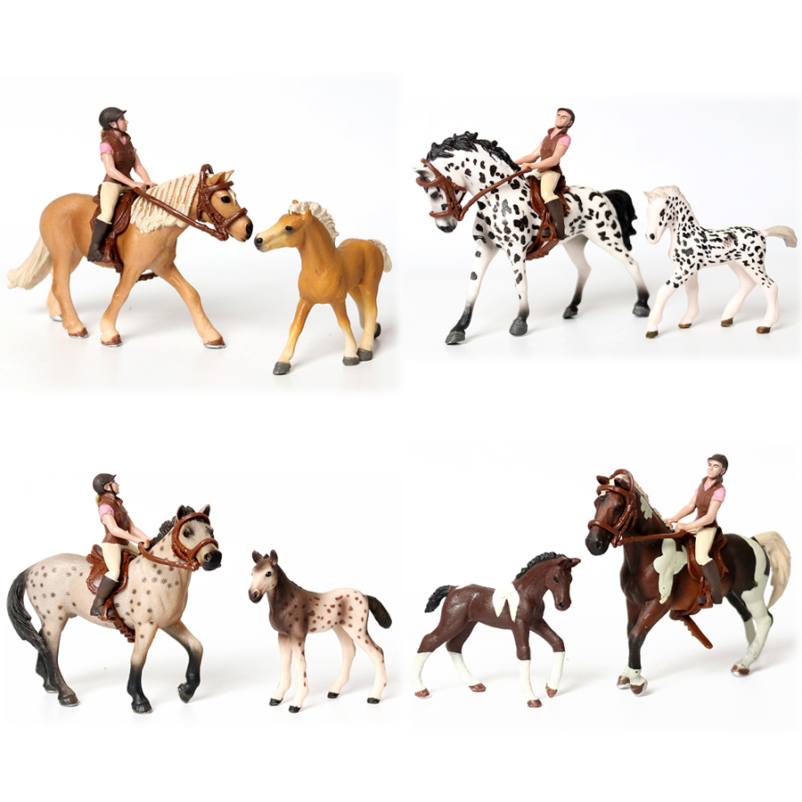 Model Kit Girl - Realistic Trakehner Knabstrupper Haflinger Horse Rider
