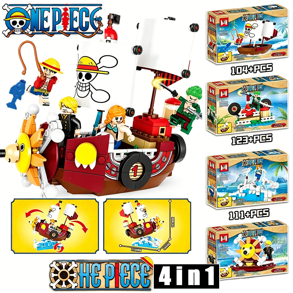 Model Kit One Piece Ship - 4in1 One Piece THOUSAND SUNNY Micro