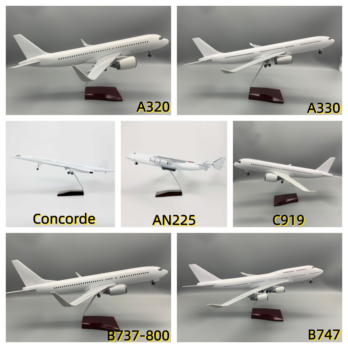 Model Kit Ixchel - 47CM Blank White DIY Airplane Model