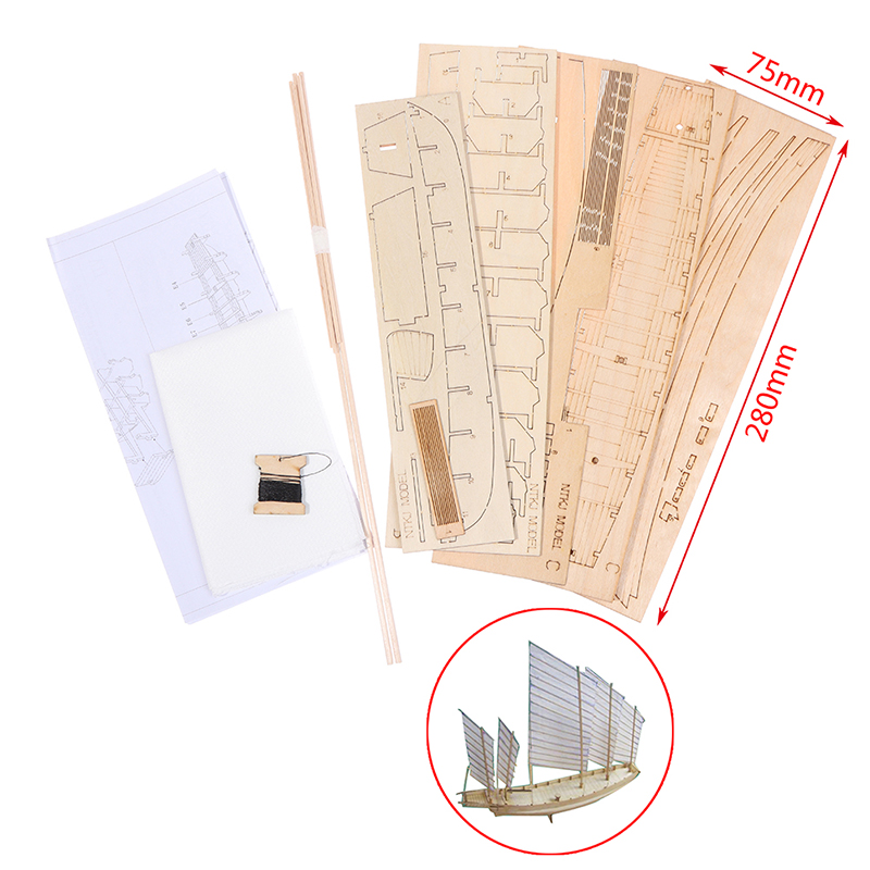 1pcs Chinese sand boat wooden  - Model Kit Entry Grade บทวิจารณ์และราคา