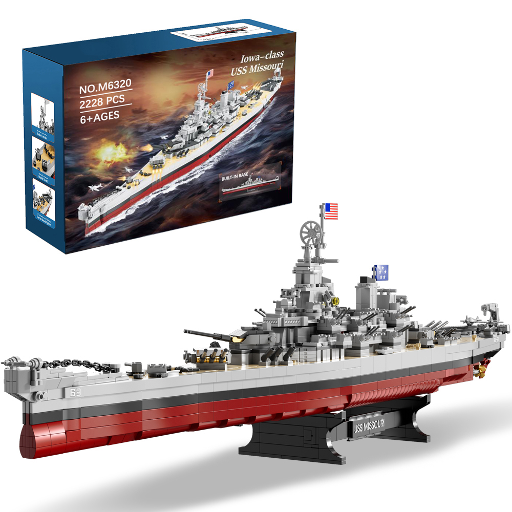 2228PCS USS Missouri battleshi - Model Kit Ikaruga บทวิจารณ์และราคา