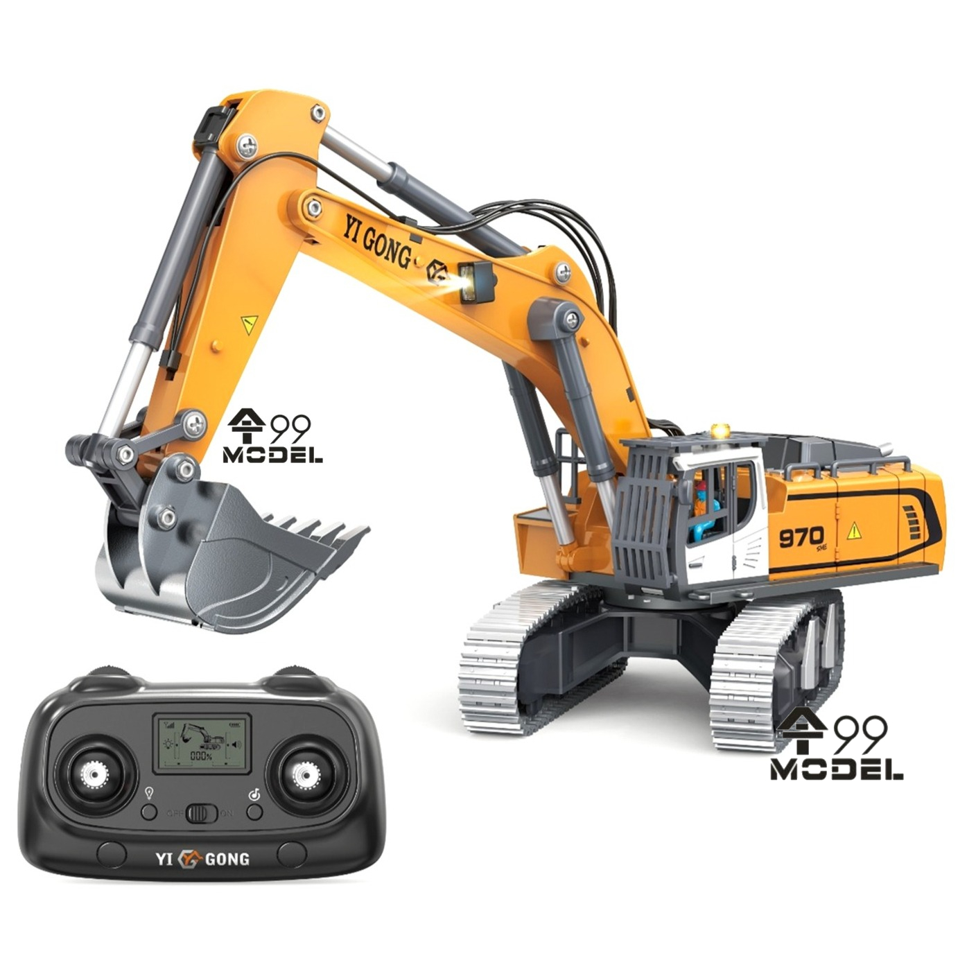 970 RC Mini Excavator 1/50 Sca - Model Kit Excavator บทวิจารณ์และราคา