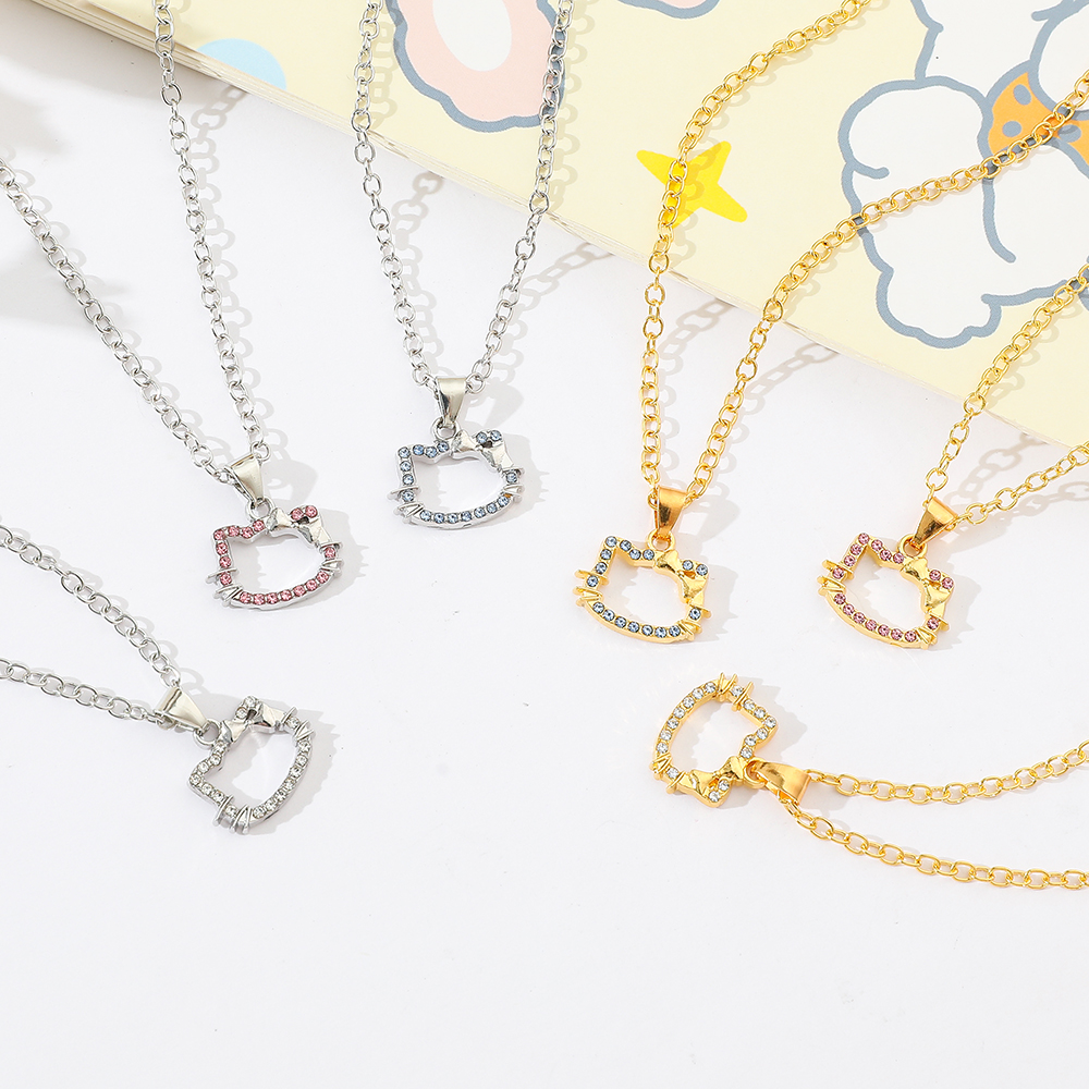 6pcs Hello Kitty Necklace Set  - Model Kit Girl บทวิจารณ์และราคา