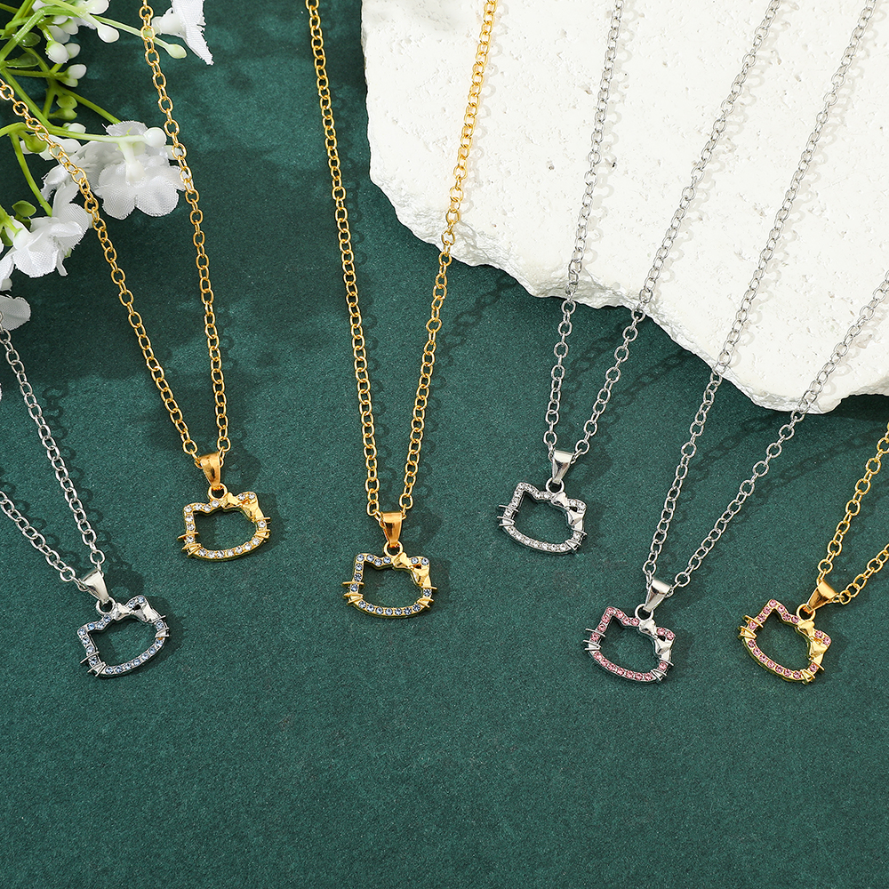 6pcs Hello Kitty Necklace Set  - Model Kit Girl บทวิจารณ์และราคา