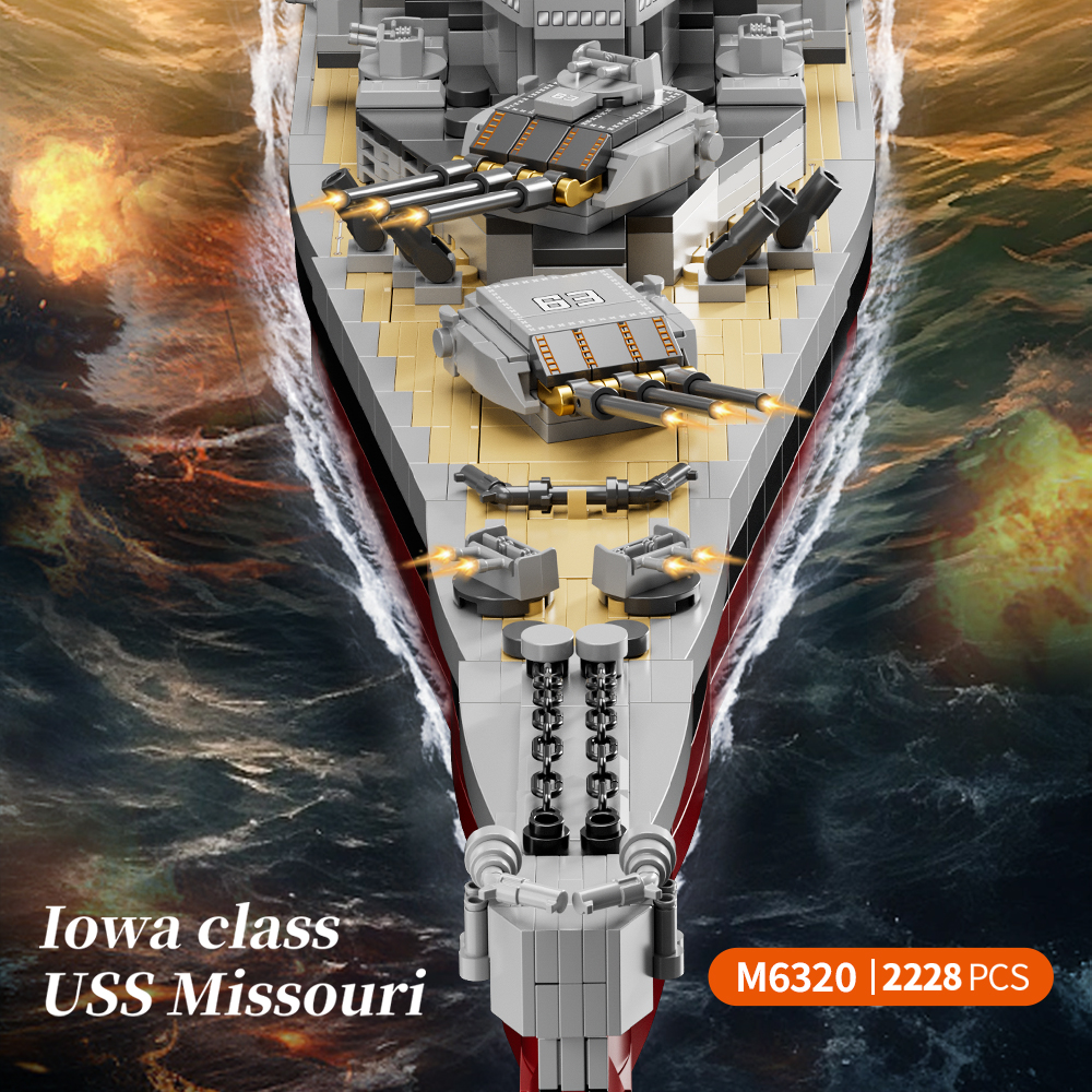 2228PCS USS Missouri battleshi - Model Kit Ikaruga บทวิจารณ์และราคา