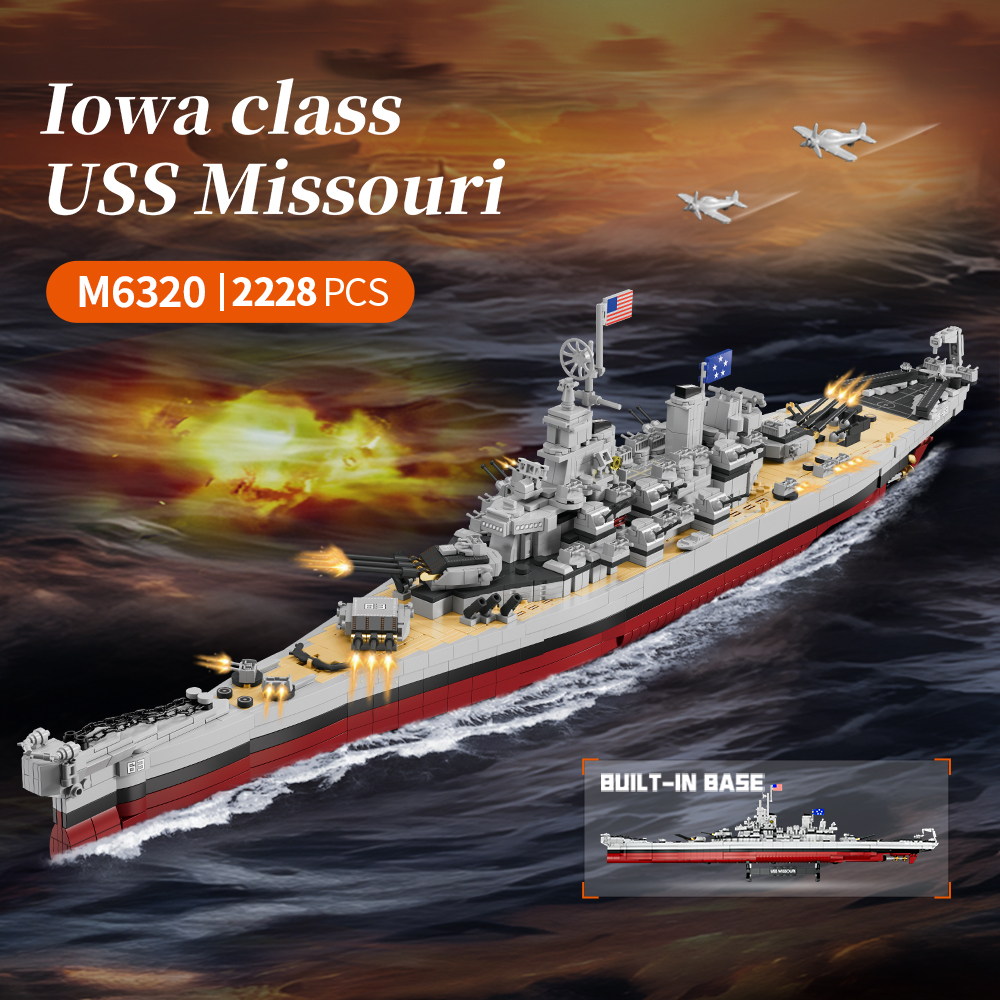 2228PCS USS Missouri battleshi - Model Kit Ikaruga บทวิจารณ์และราคา