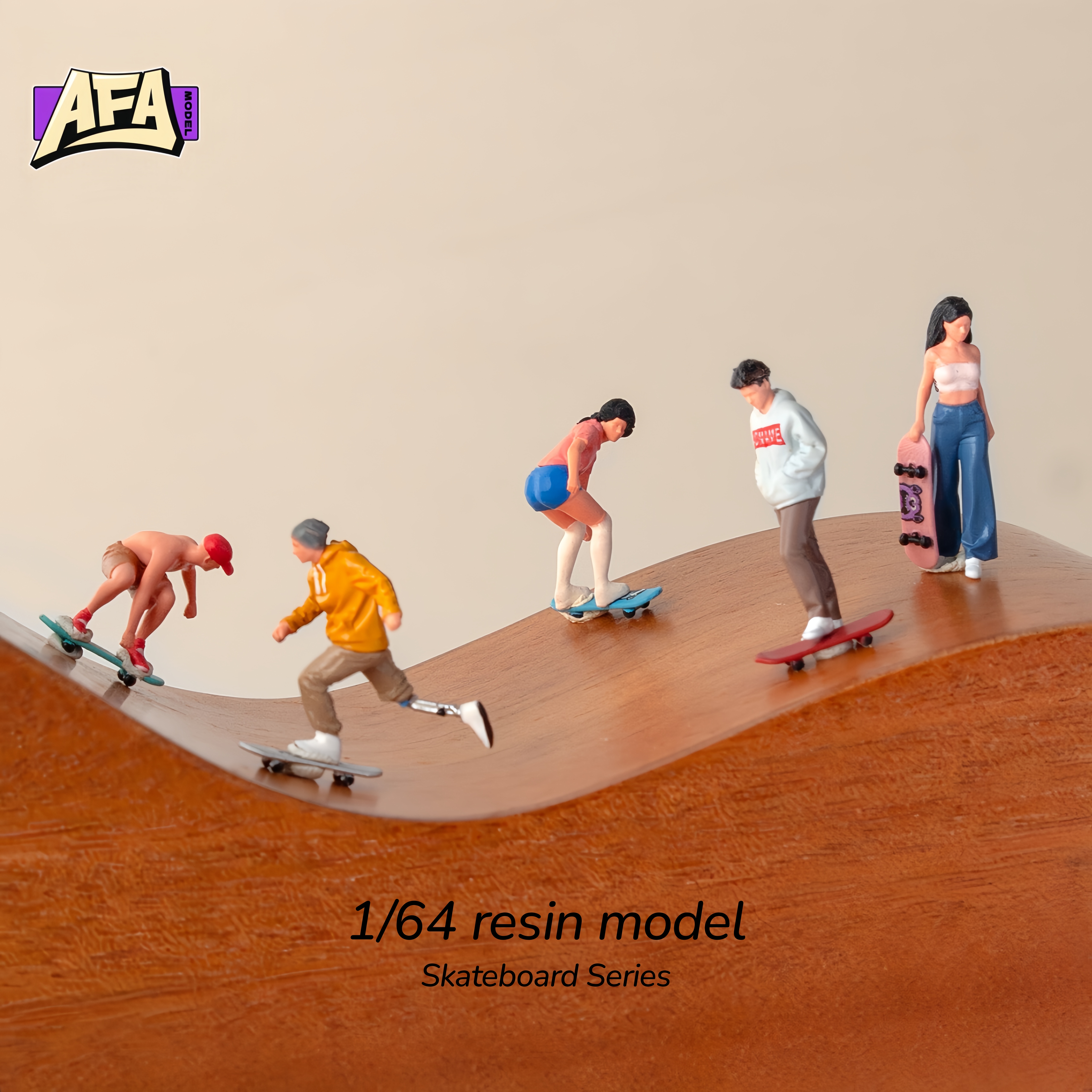 1 64 resin diorama skate Minia - Model Kit Ixchel บทวิจารณ์และราคา