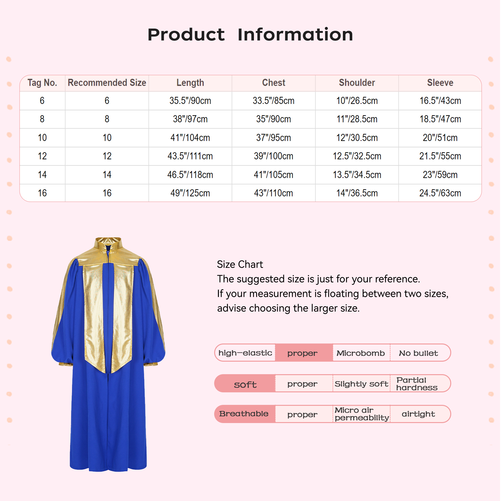 Girls Color Block Choir Church - Model Kit Girl บทวิจารณ์และราคา