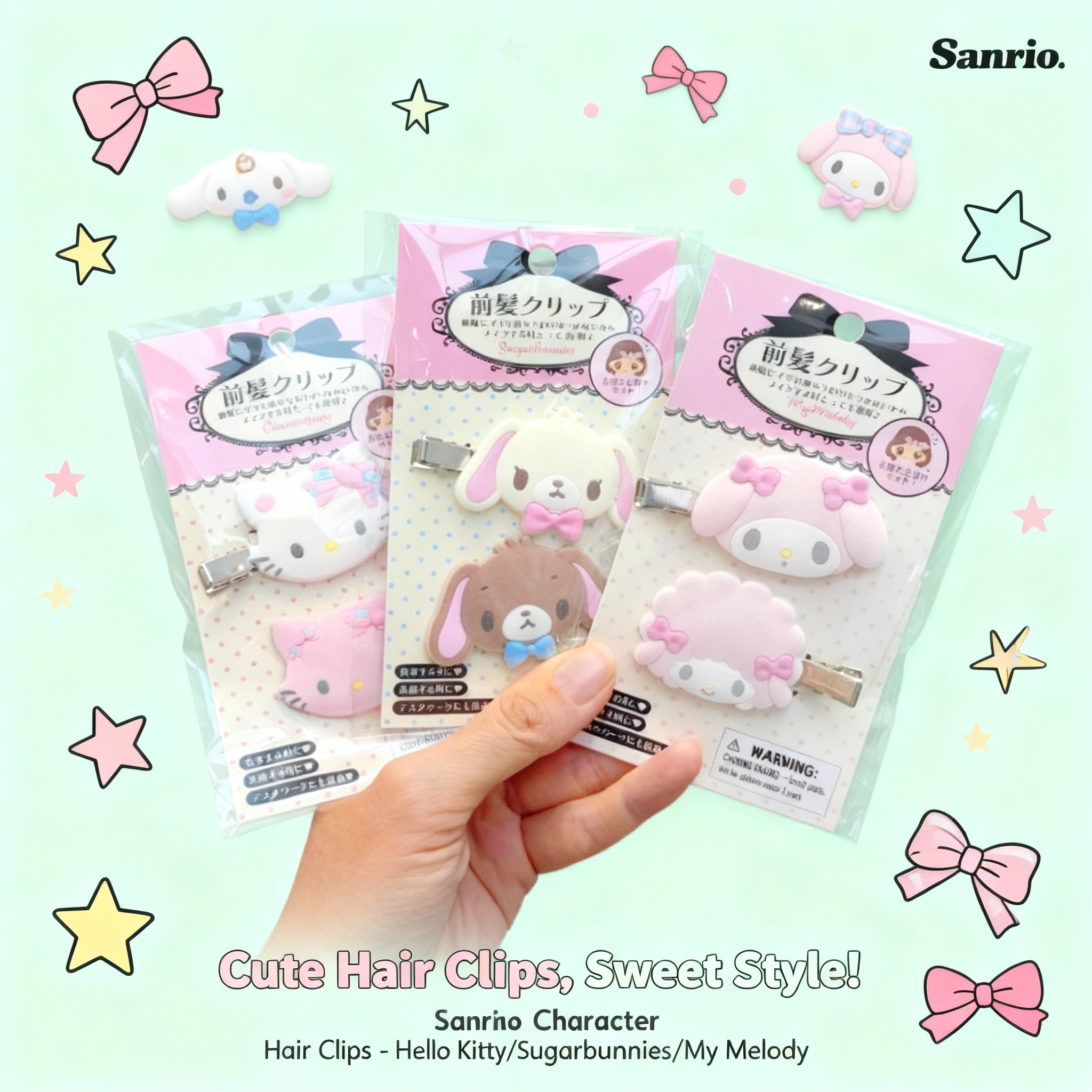 Kawaii Sugarbunnies Hairpin Ca - Model Kit Girl บทวิจารณ์และราคา