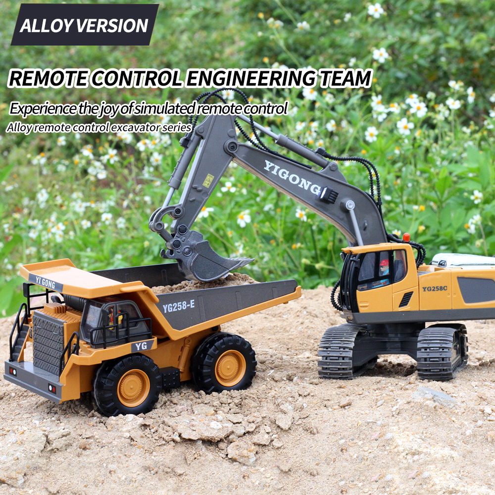 2.4G RC Excavator Bulldozer Du - Model Kit Excavator บทวิจารณ์และราคา