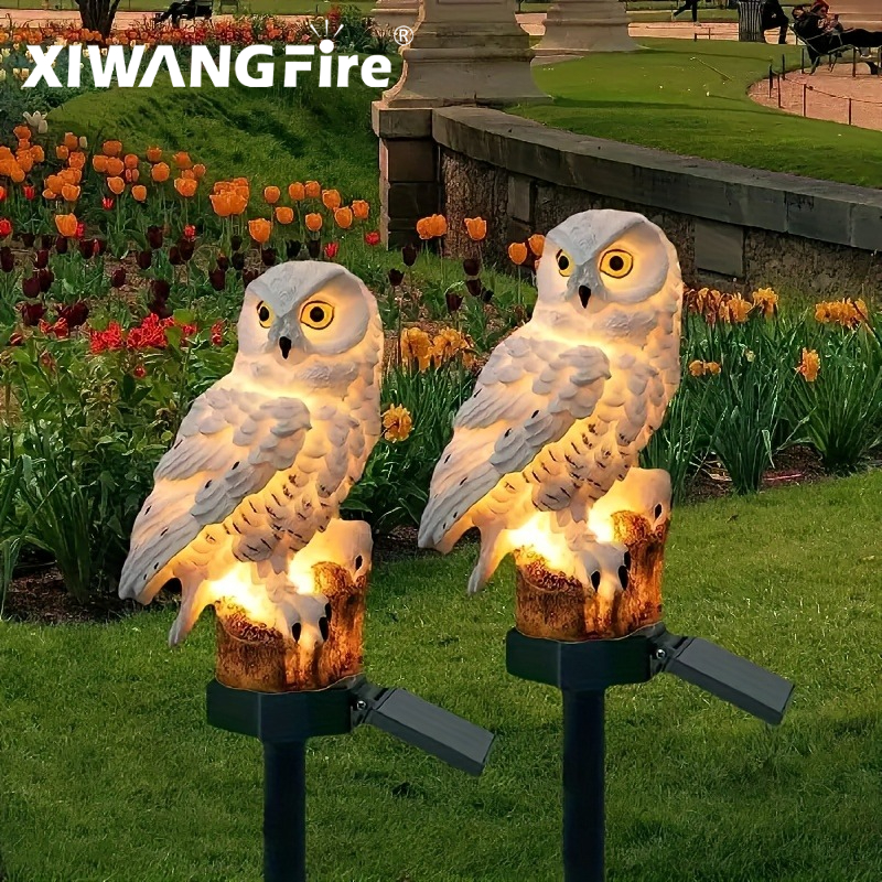 Solar Owl Statue Garden Light  - Model Kit Led บทวิจารณ์และราคา
