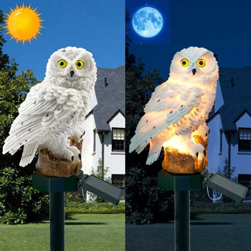 Solar Owl Statue Garden Light  - Model Kit Led บทวิจารณ์และราคา
