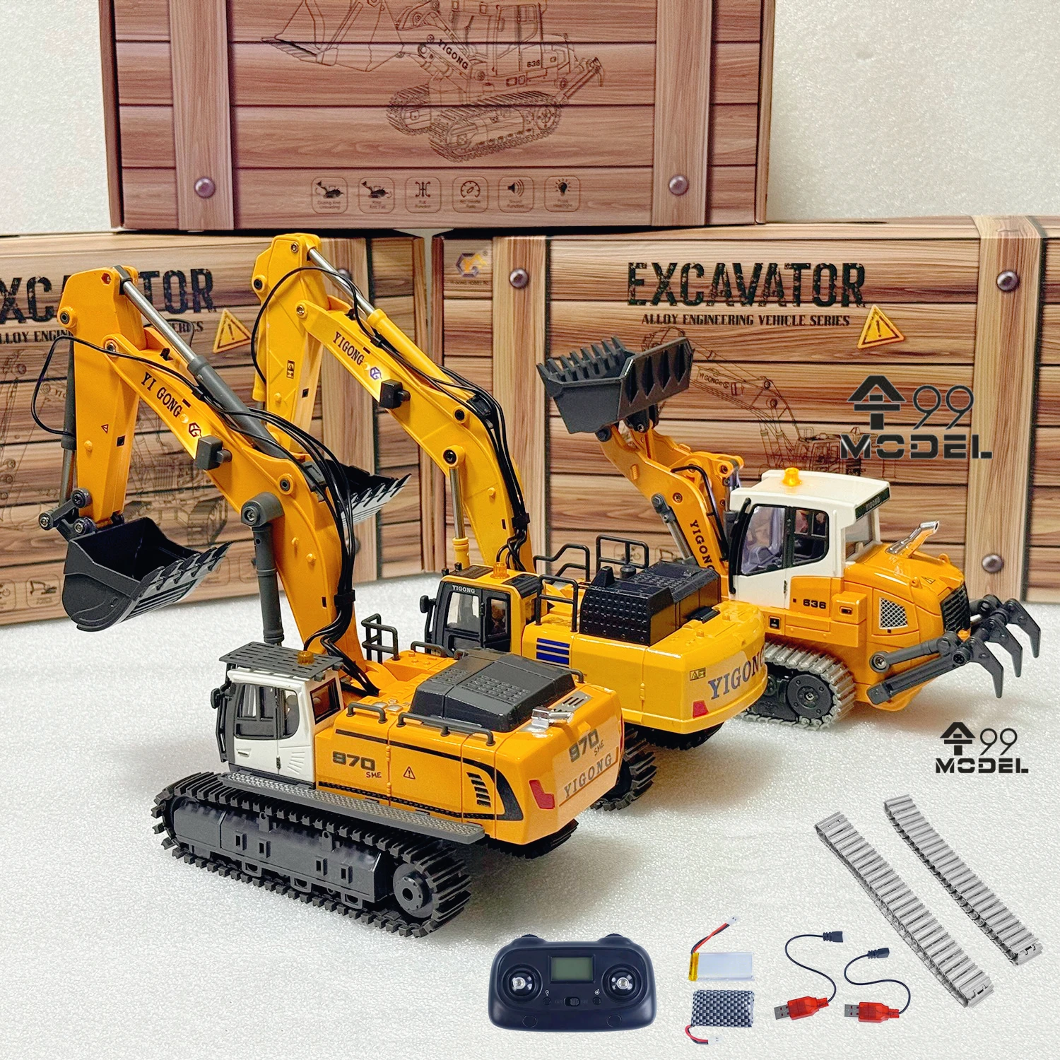 1/50 970 520 Mini RC Excavator - Model Kit Excavator บทวิจารณ์และราคา